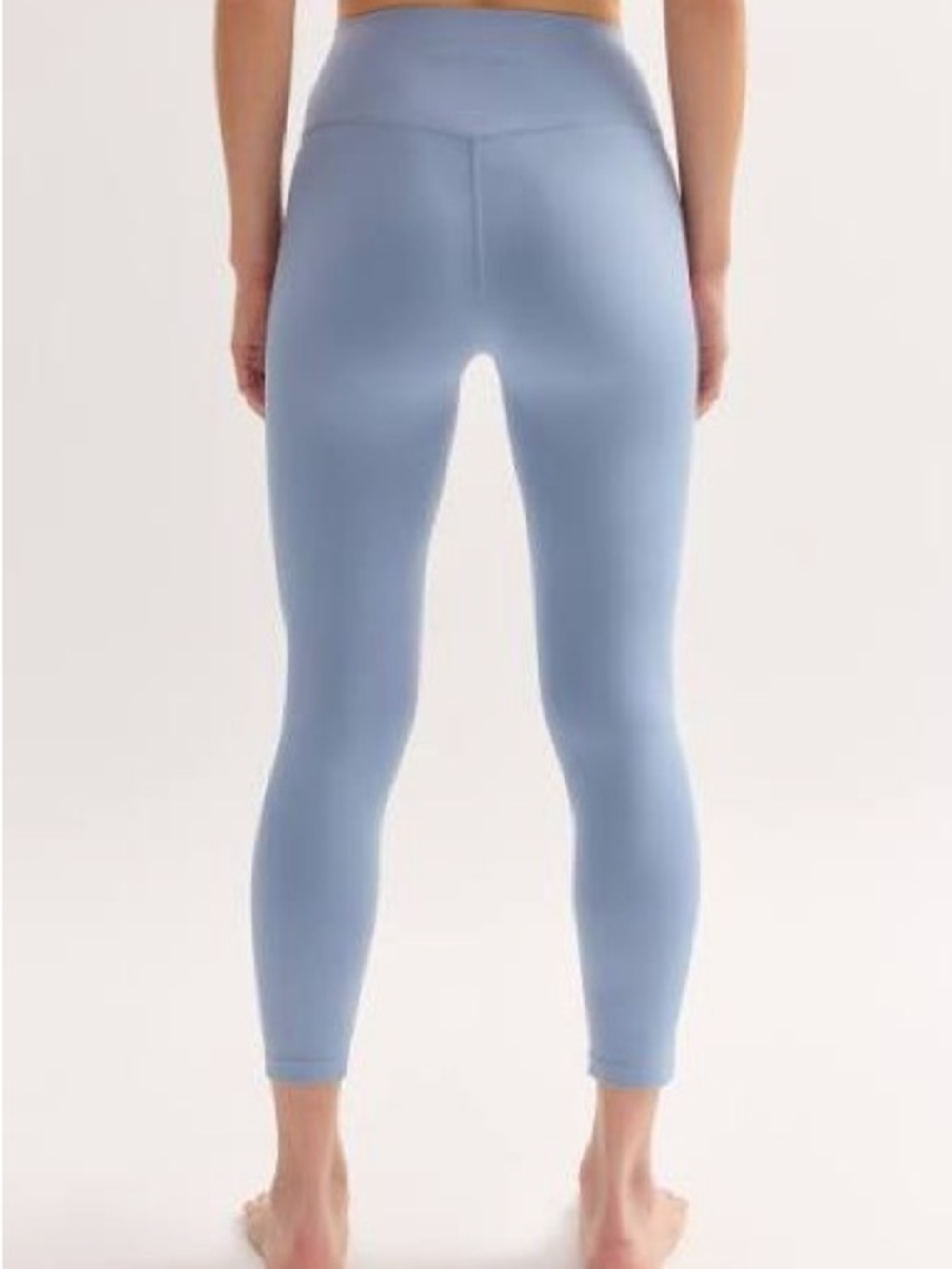 girlfriend collective high rise compressive Dusty Blue High-Waist Leggings - Picture 2 of 8